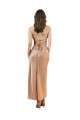 Silk like Satin Sheath Midi Length Sleeveless Low Back Formal Evening Gown / Prom Dress / Bridesmaid Dress Barrie