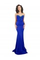 Stretch Crepe Mermaid Long Sleeveless Royal Blue Low Back Formal Evening Gown / Prom Dress / Bridesmaid Dress Barrie